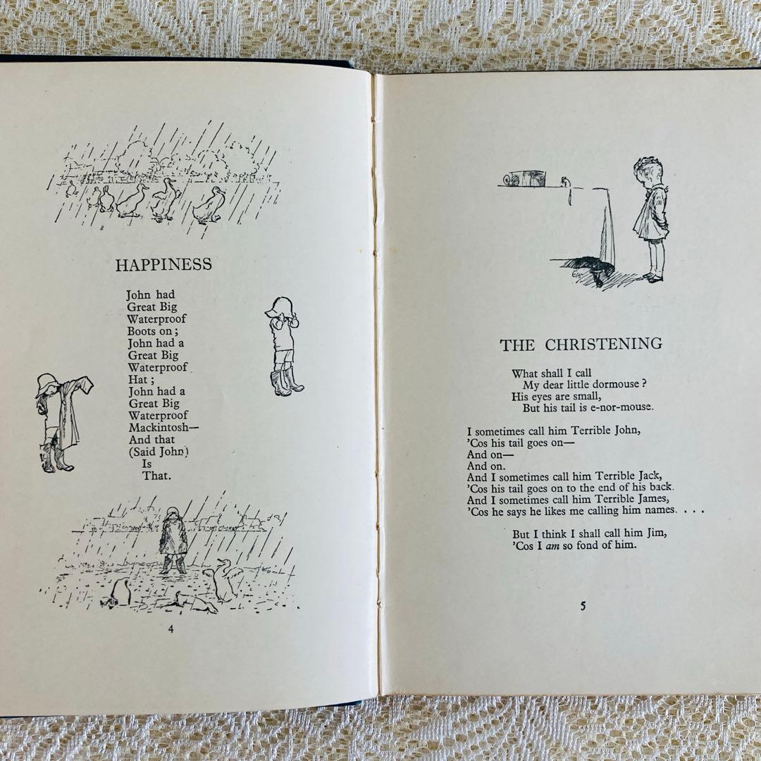 洋書　古書　1926年刊行　『ぼくたちがとてもちいさかったころ』　A・A・ミルン