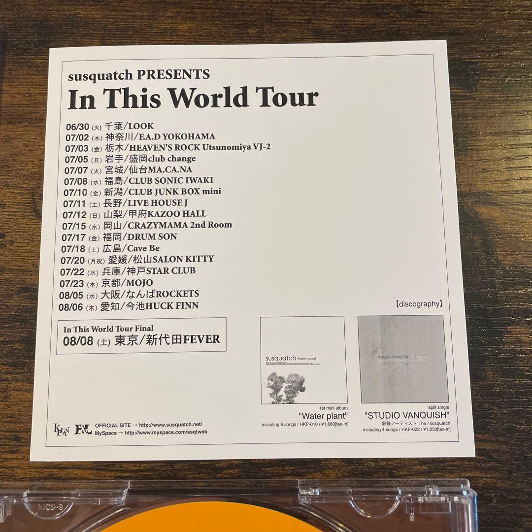 【廃盤】美品　susquatch / In This World