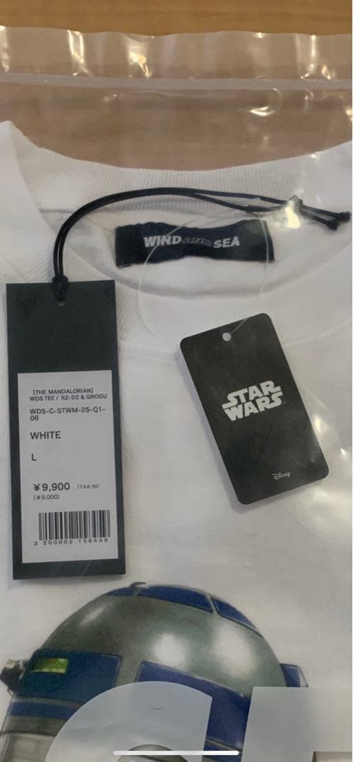 WIND AND SEA R2-D2 Tシャツ Lサイズ ホワイト