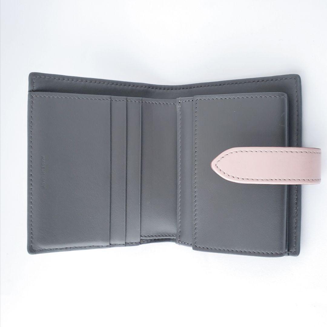 CELINE　２つ折り財布　スモール　ストラップウォレット　グレー　セリーヌ