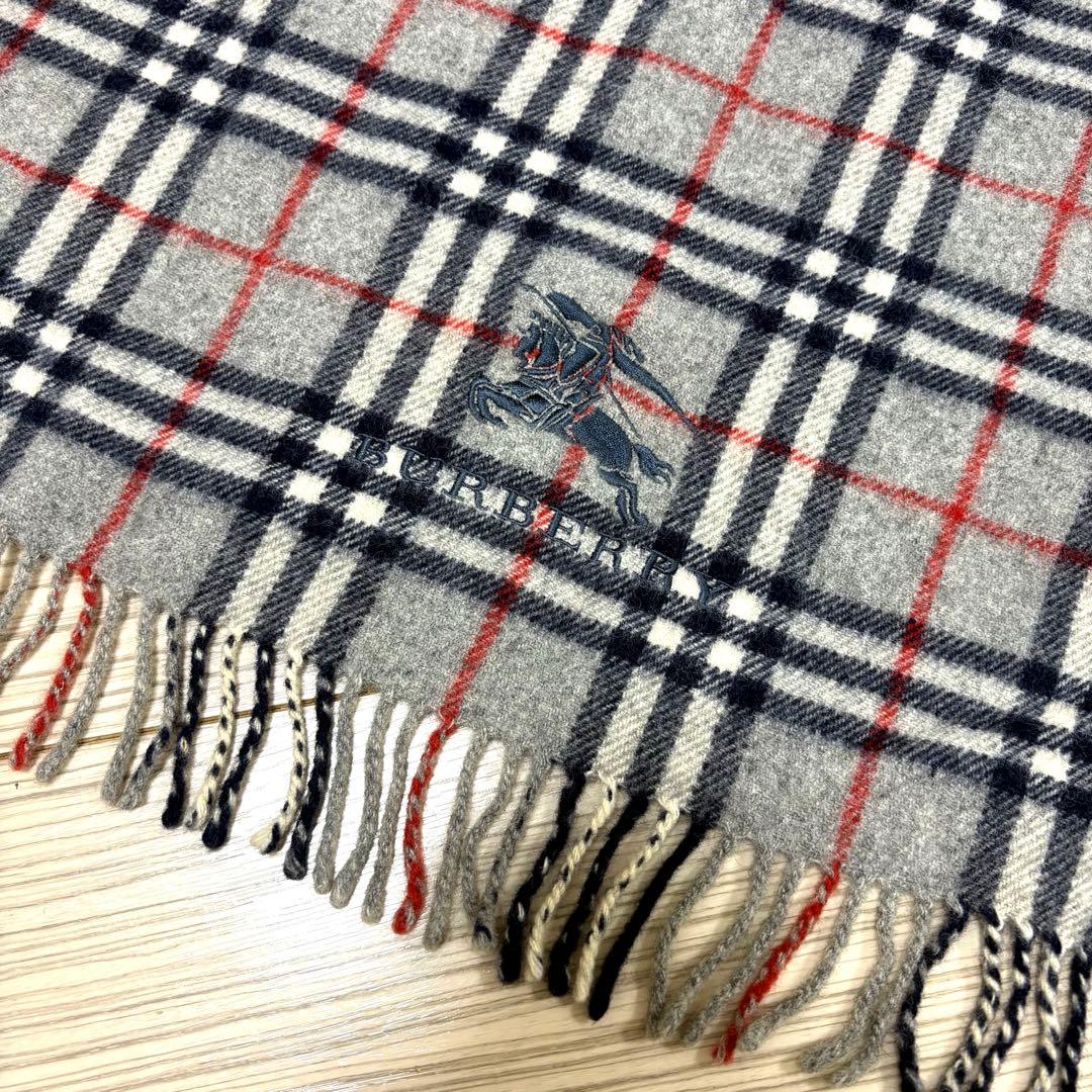 Burberry London ノバチェックマフラー ストール ウール100