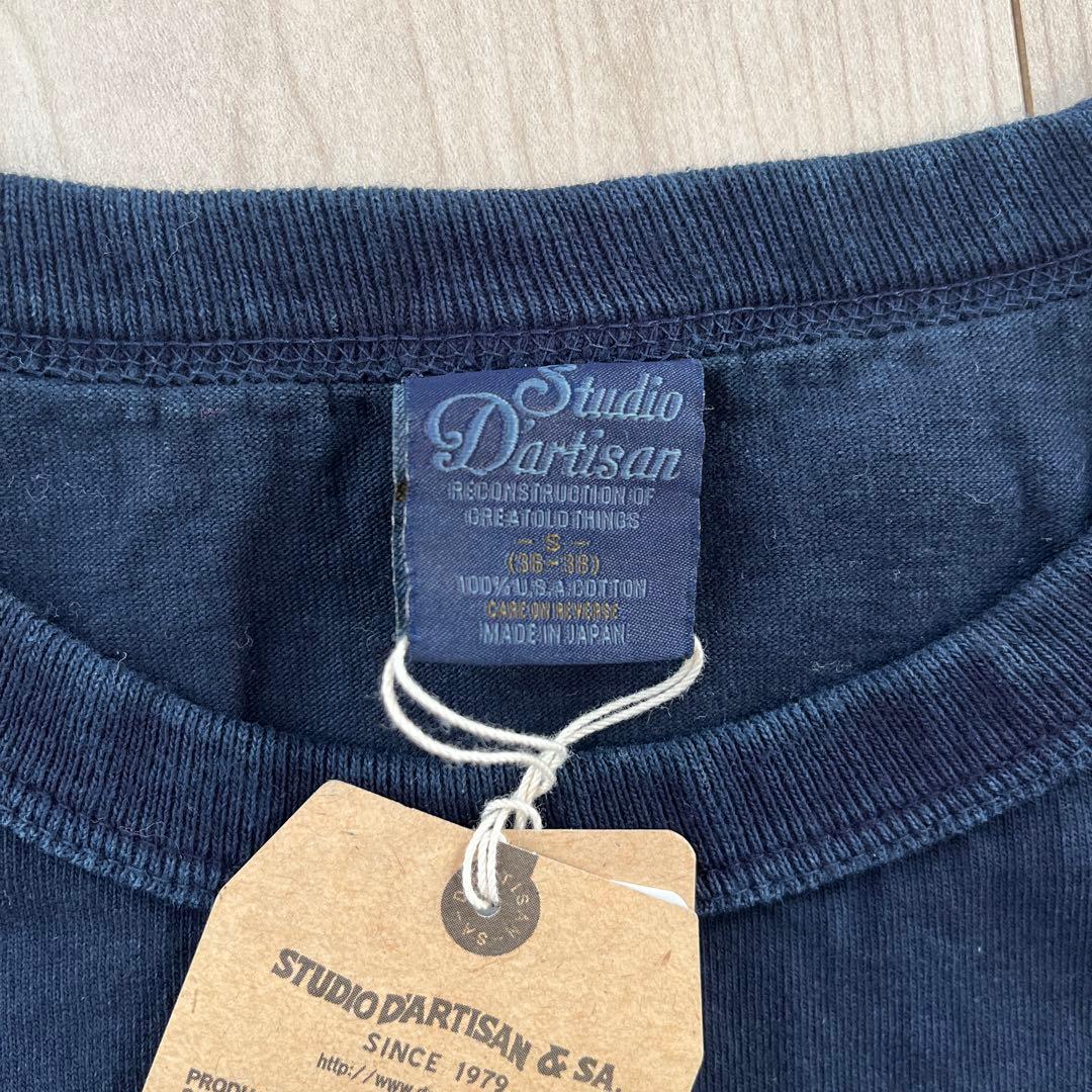 Studio Dartisan ダークインディゴ Tシャツ S