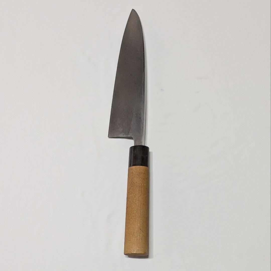 築地正本 出刃包丁 和包丁 刃渡り約19cm 厚み約8mm【S55-32】