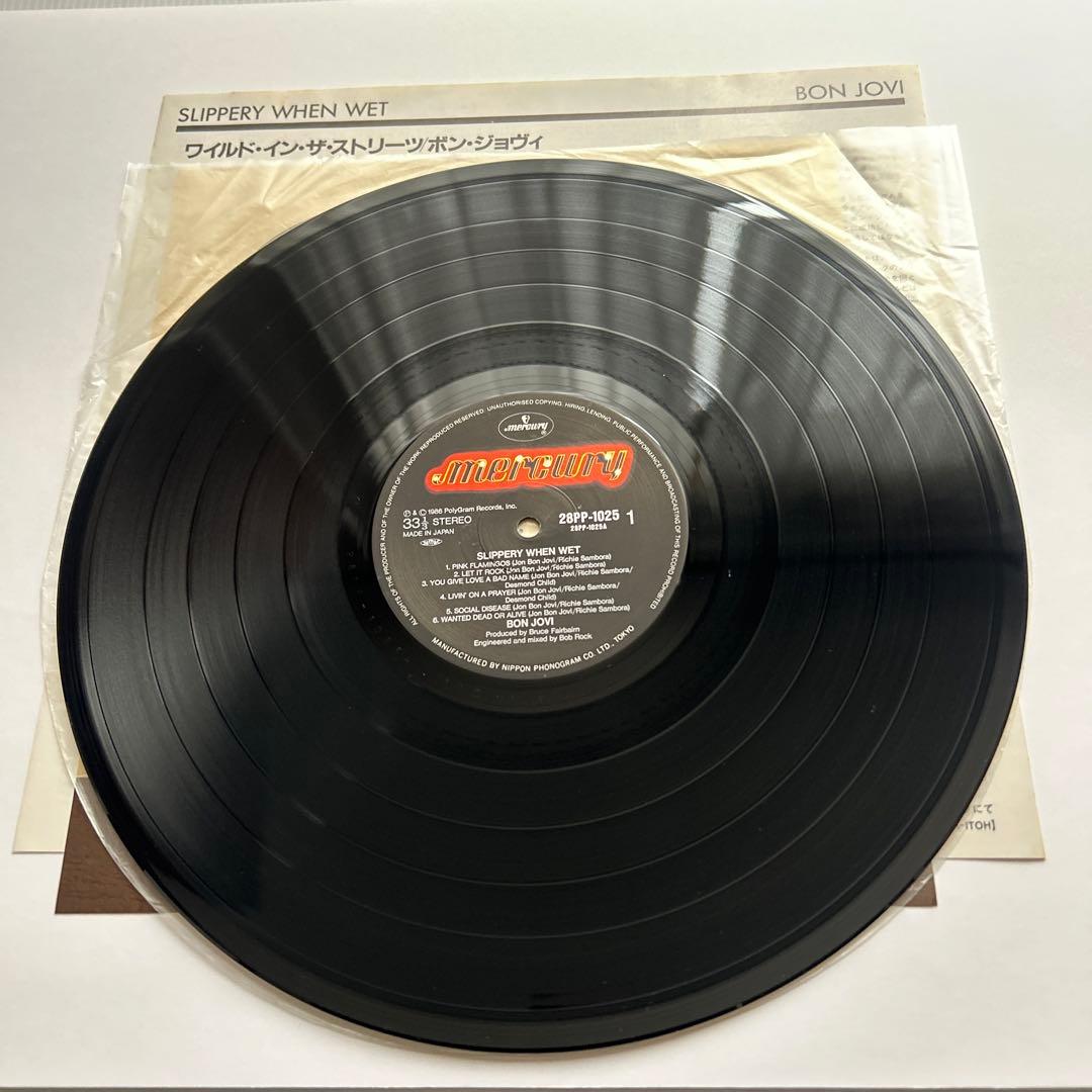 BON JOVI 『Slippery When Wet 』美盤‼️LPレコード