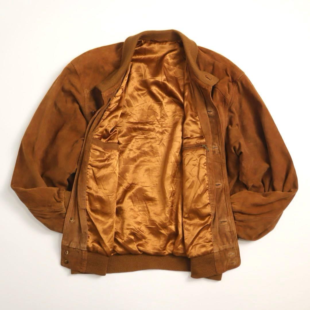 Vintage バルスタージャケット スウェード レザー ブルゾン