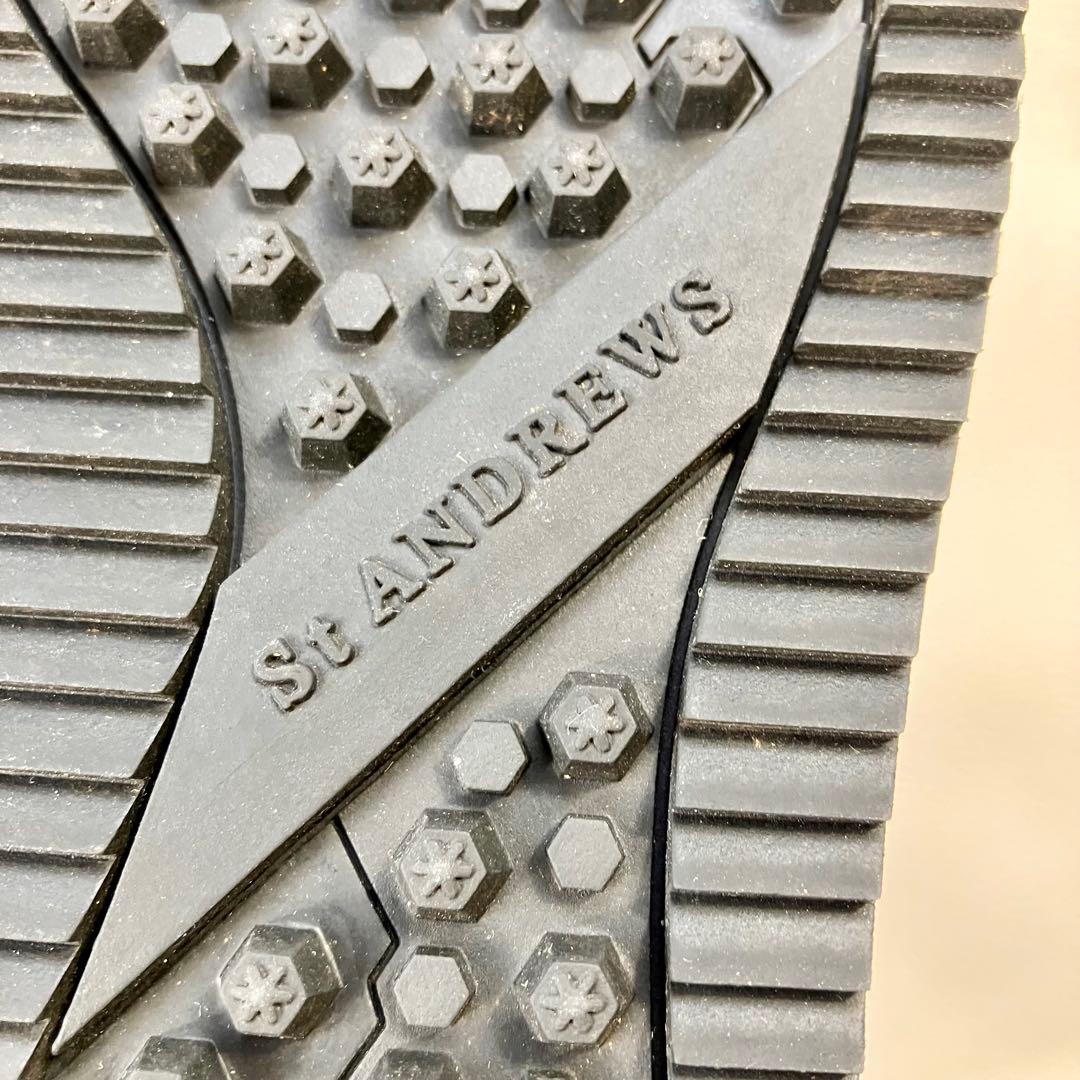 美品✨セントアンドリュース　ゴルフシューズ　スパイクレス　厚底　ゴールド　M