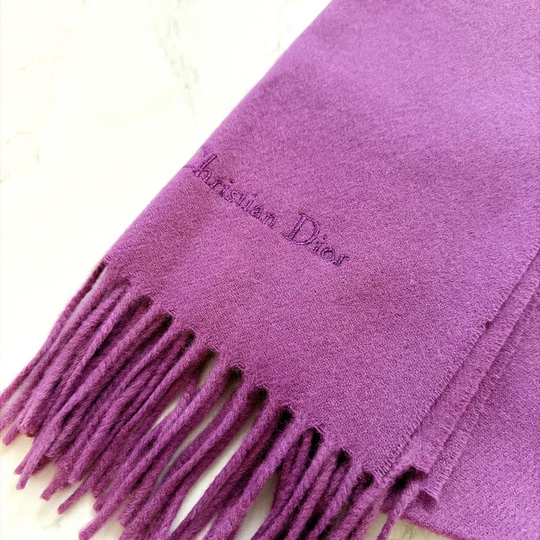 最終値下げ【新品未使用/正規品】Christian Dior ロゴ刺繍ストール