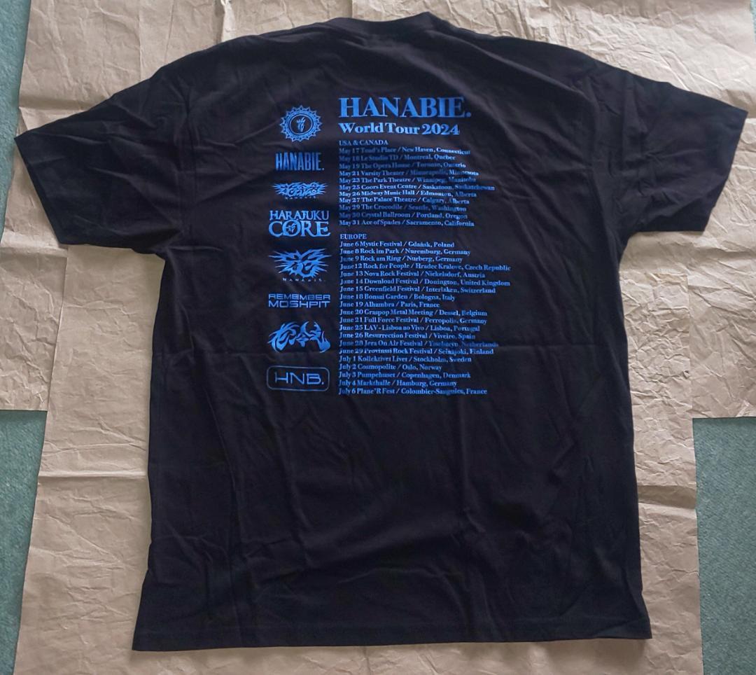 新未 花冷え2024WorldTourTシャツXL HANABIE.日本未販売3