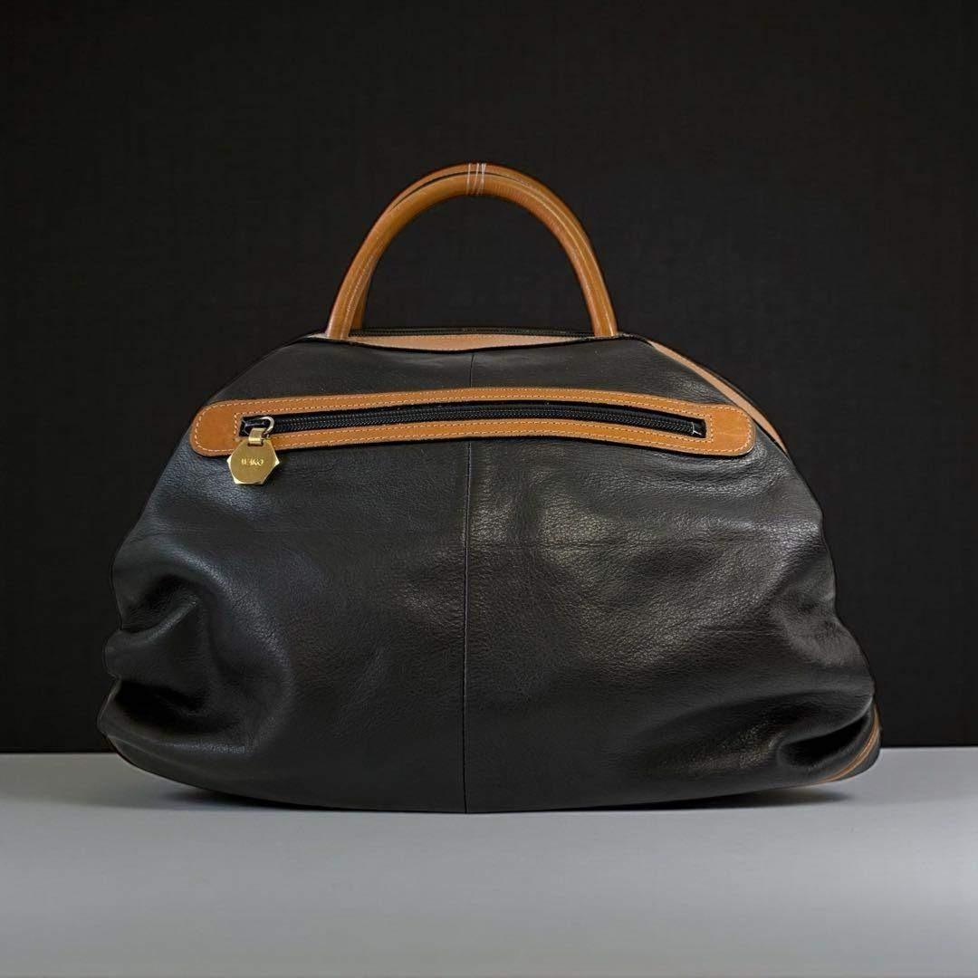 バッグ archive WAKO boston bag leather A4 black
