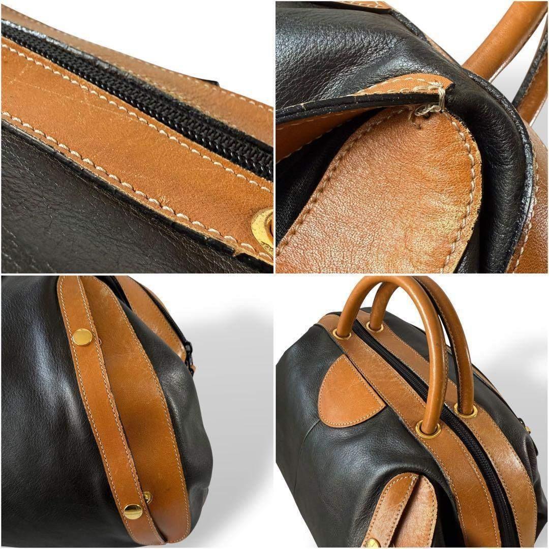 バッグ archive WAKO boston bag leather A4 black