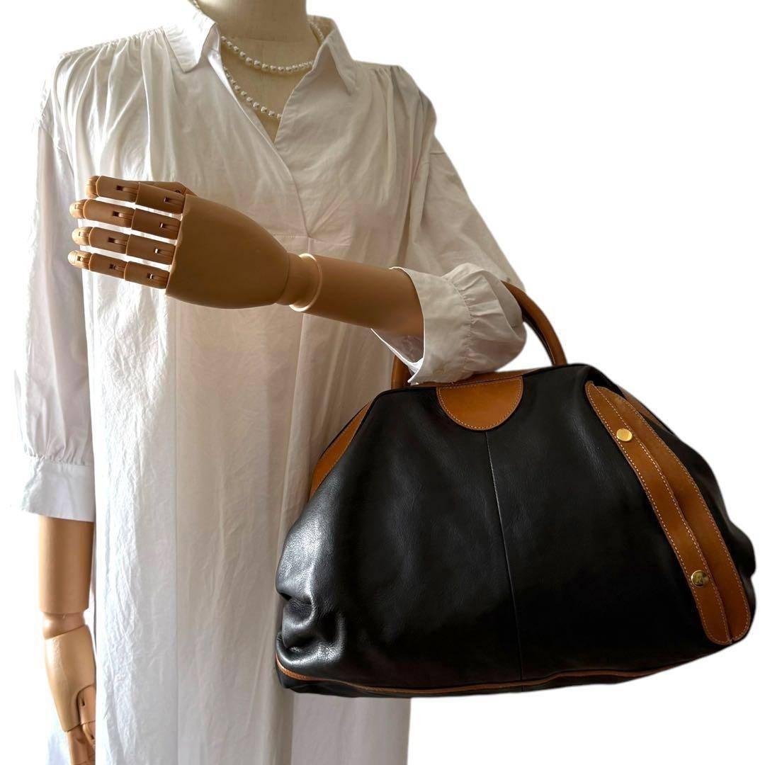 バッグ archive WAKO boston bag leather A4 black