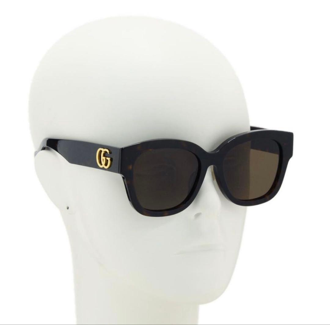 【meomeo】GUCCI ブラック サングラス 鼈甲 ブラウンレンズ