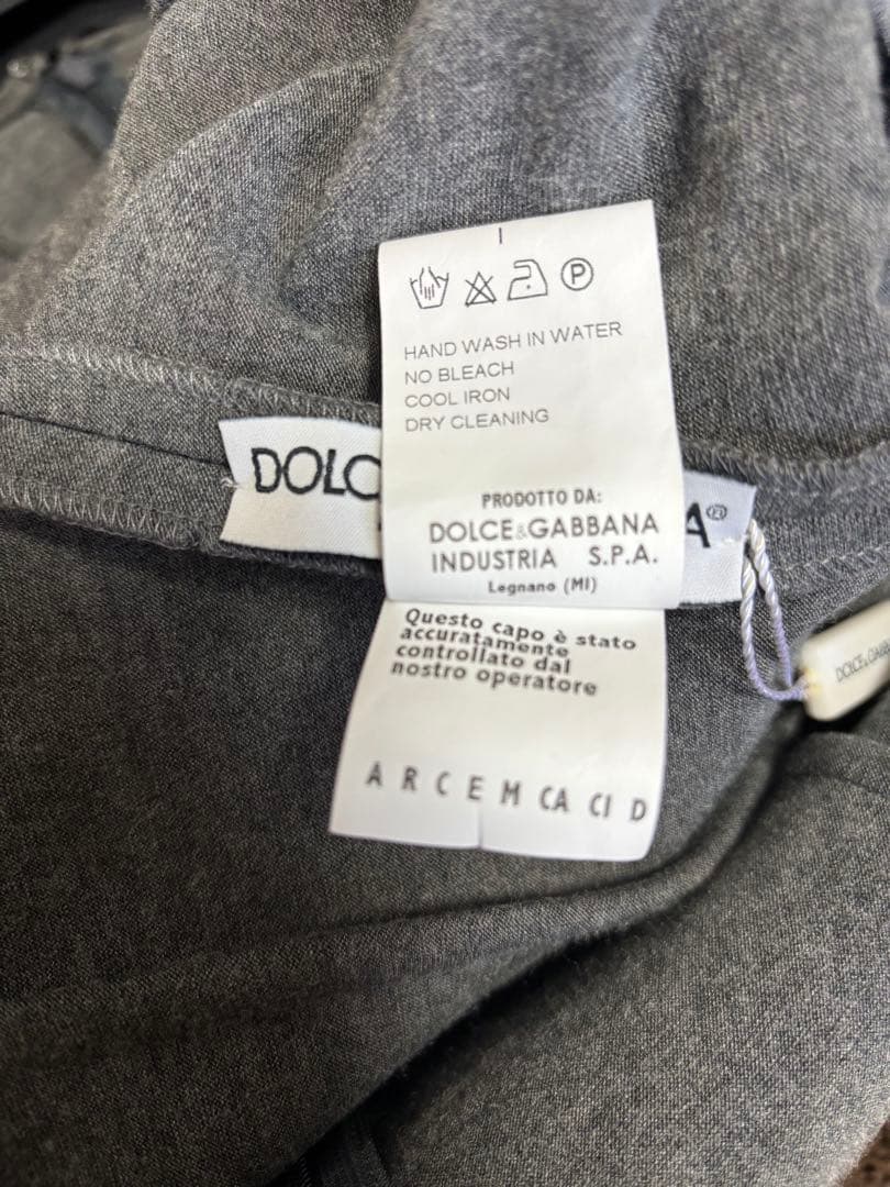 DOLCE&GABBANA グレー ノースリーブ ワンピース