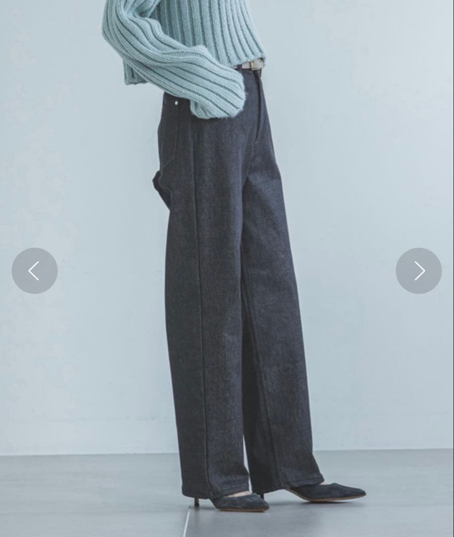Nobleストレッチデニムストレートパンツ
