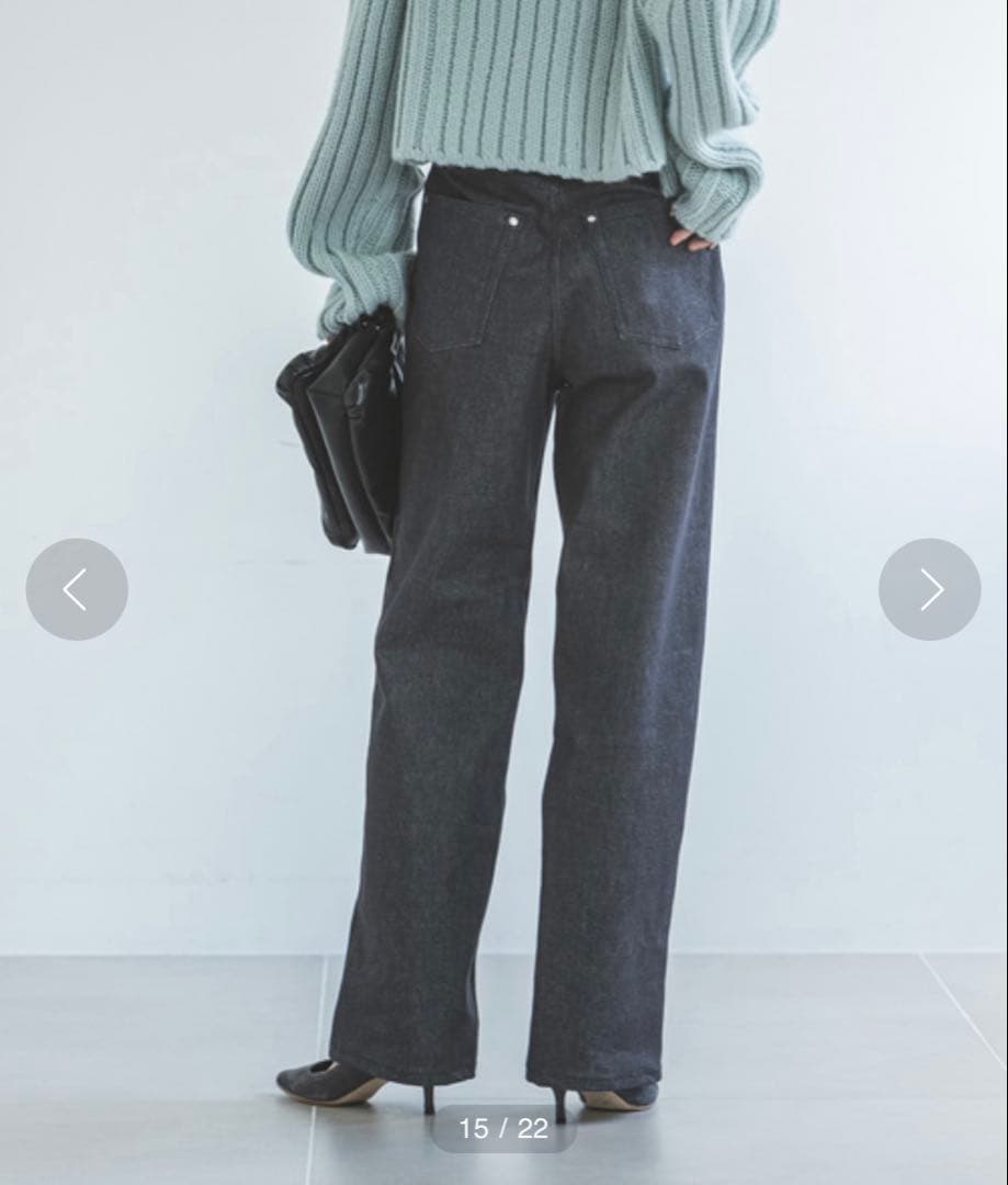 Nobleストレッチデニムストレートパンツ