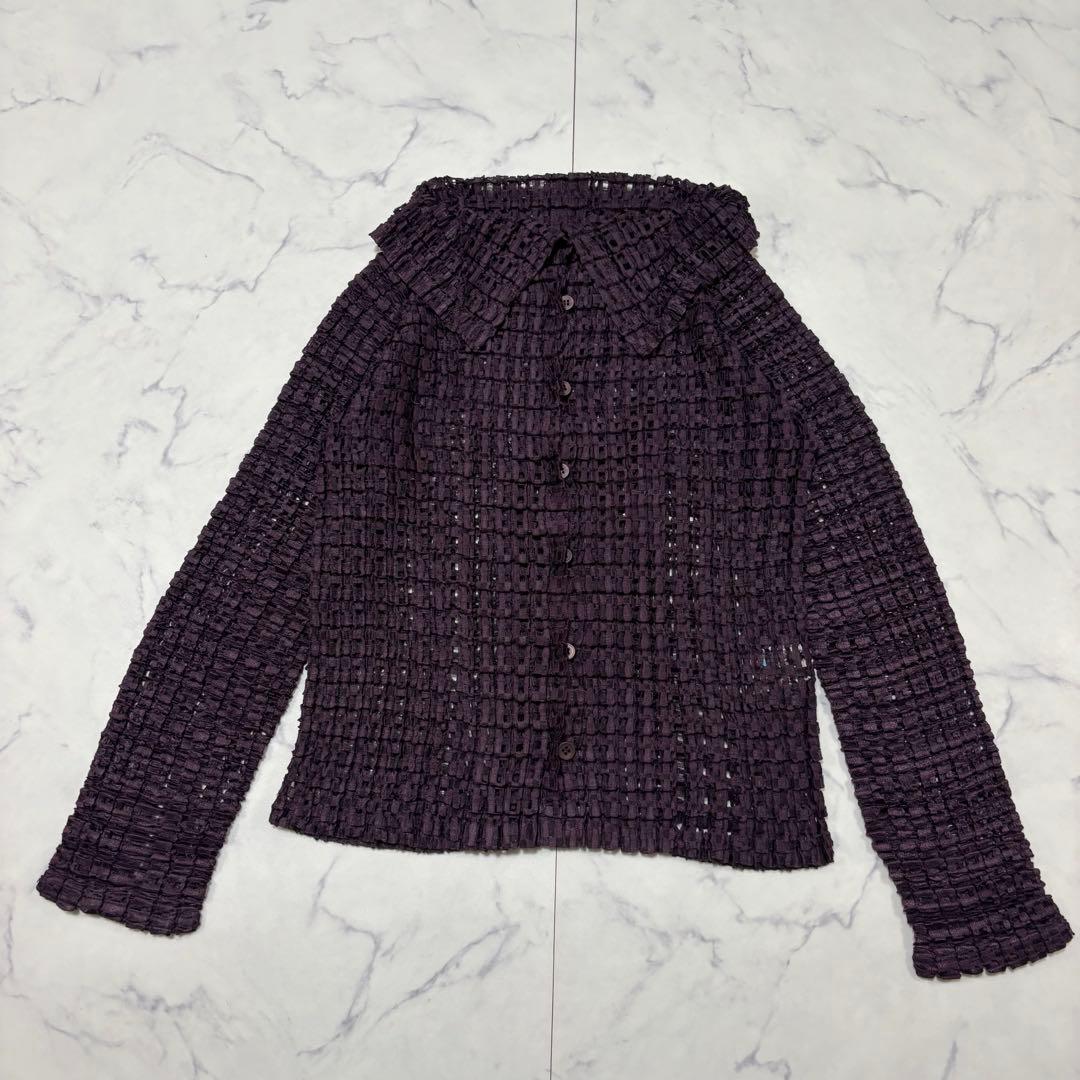 me ISSEY MIYAKE レース カーディガン ジャケット