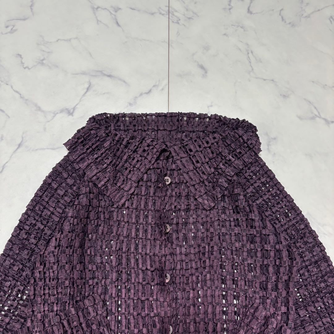 me ISSEY MIYAKE レース カーディガン ジャケット