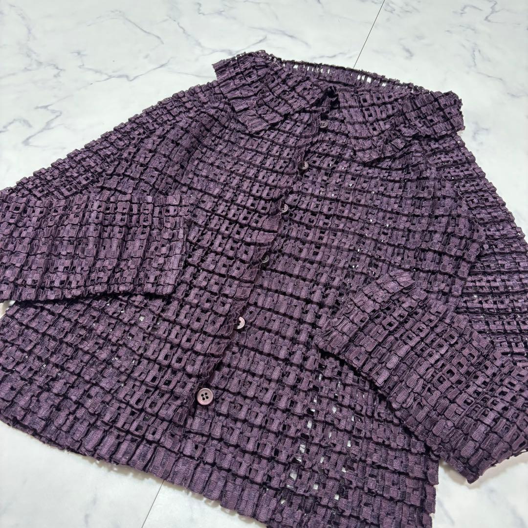 me ISSEY MIYAKE レース カーディガン ジャケット
