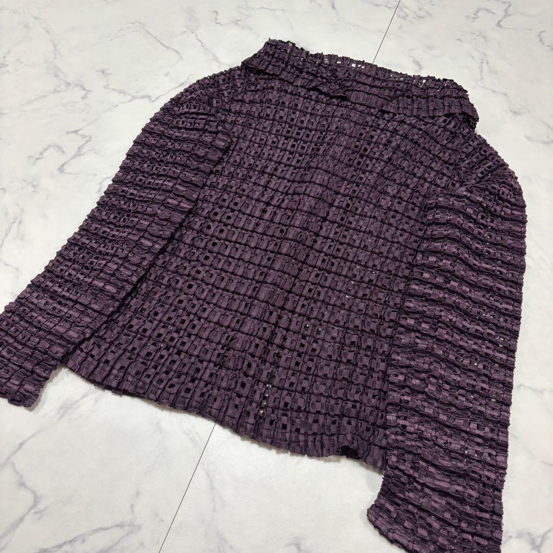 me ISSEY MIYAKE レース カーディガン ジャケット
