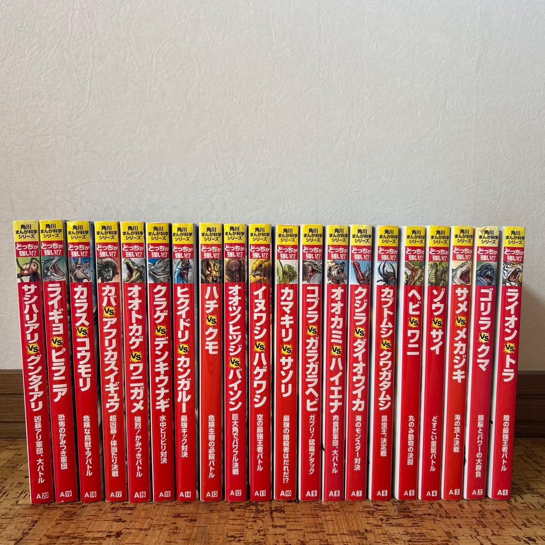 どっちが強い!? シリーズ　20冊セット　角川まんが科学 シリーズ　まとめ売り