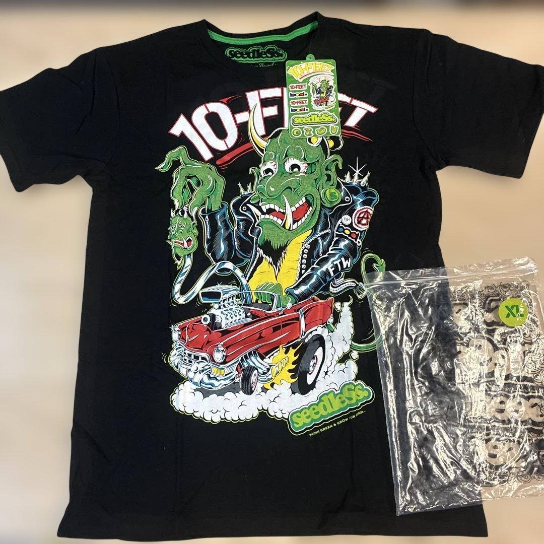 【未使用】10-FEET × seedleSs コラボ Wネーム デビルTシャツ