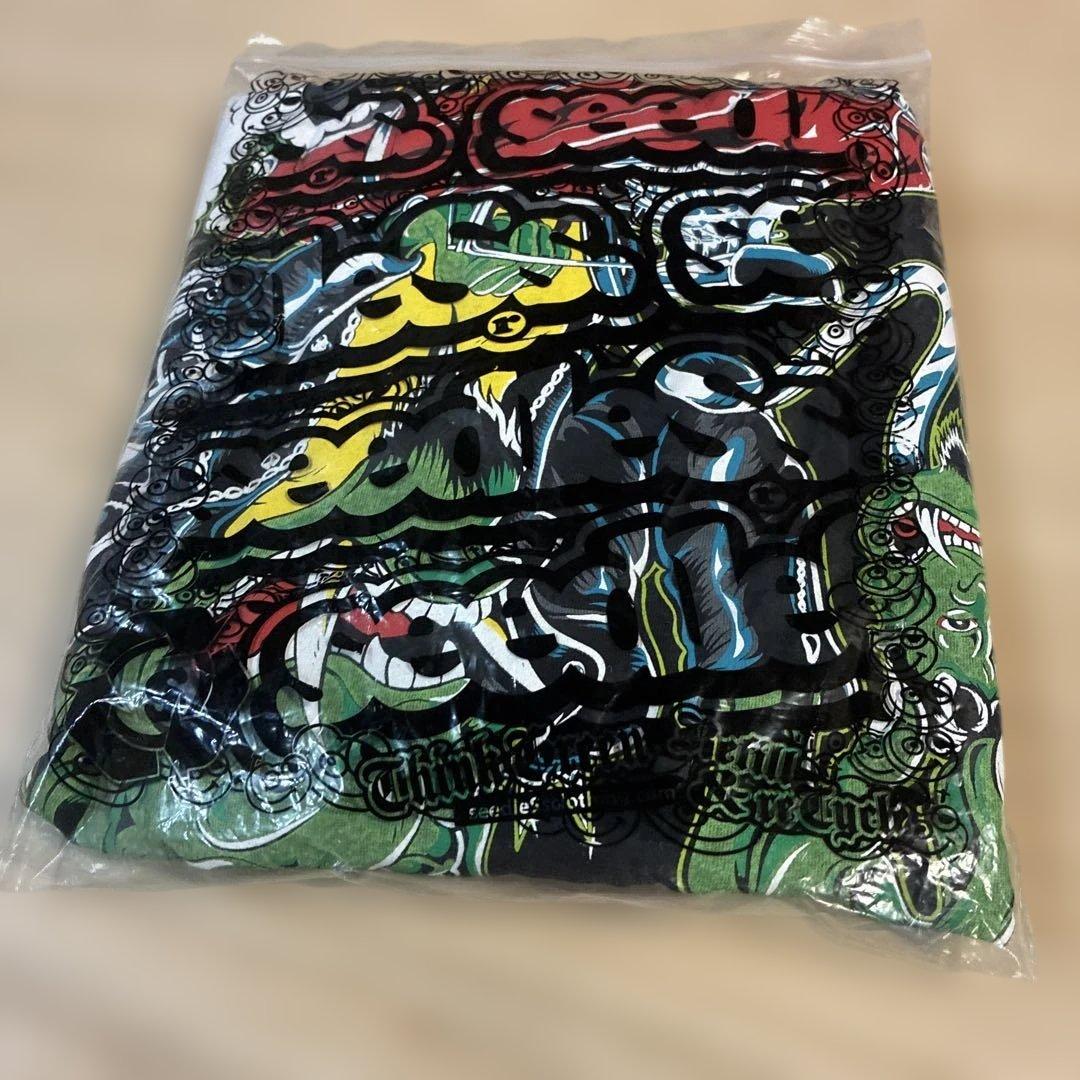 【未使用】10-FEET × seedleSs コラボ Wネーム デビルTシャツ