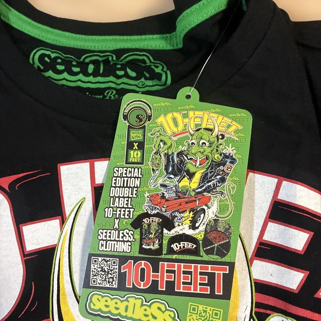 【未使用】10-FEET × seedleSs コラボ Wネーム デビルTシャツ