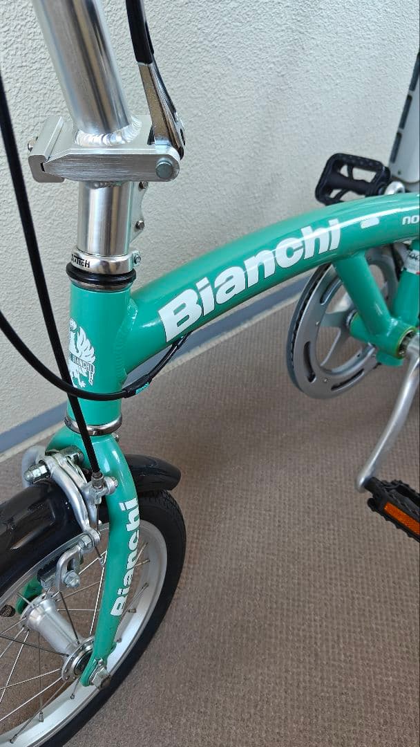 極美車☆ビアンキノビタBianchi novita折り畳み自転車送料込み☆激レア