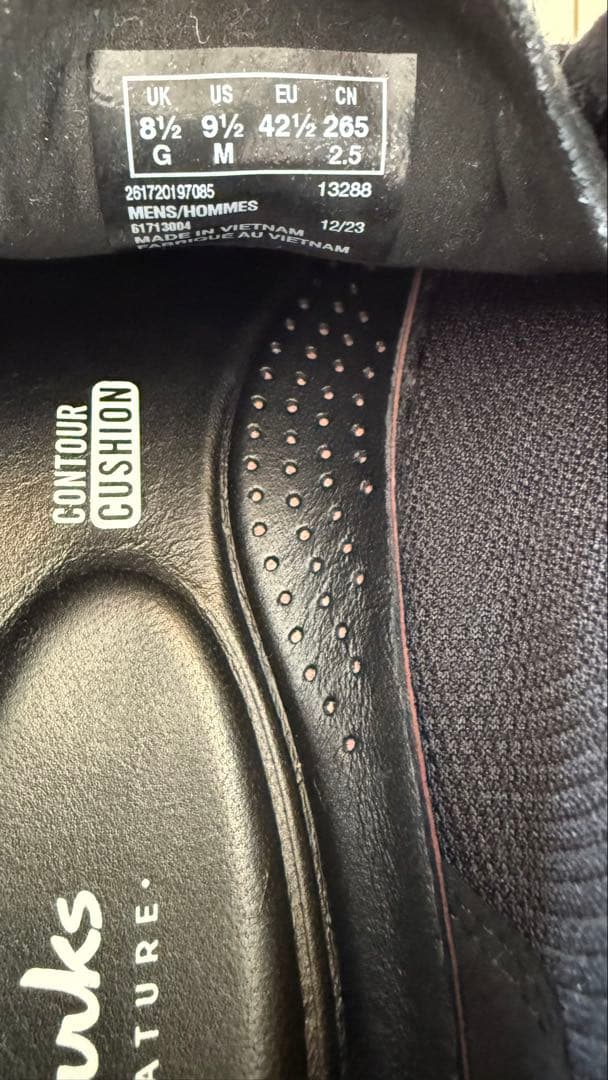 Clarks ブラック スエード モカシン　トーヒル　 ロー