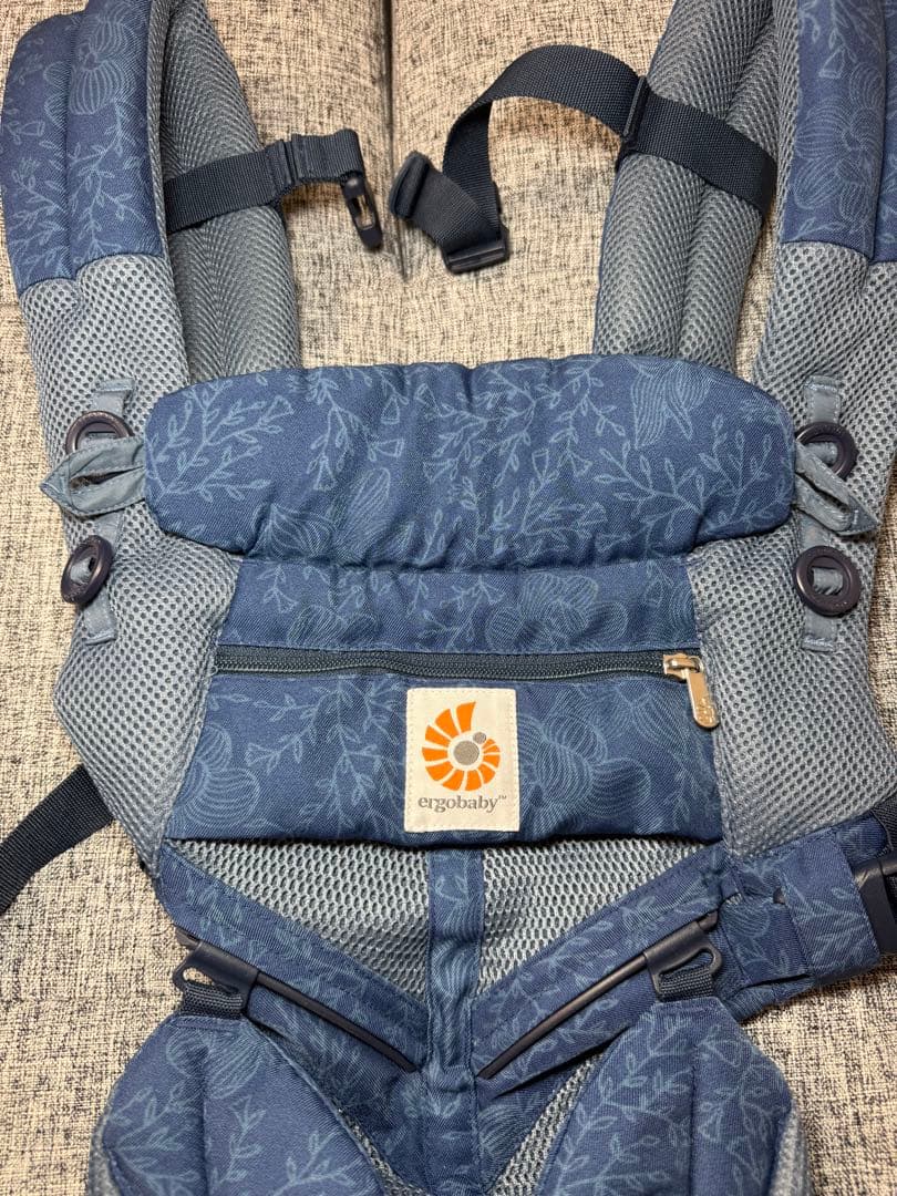 ★逃げ恥★美品・希少　エルゴベビー オムニブリーズ360 Blue bloom
