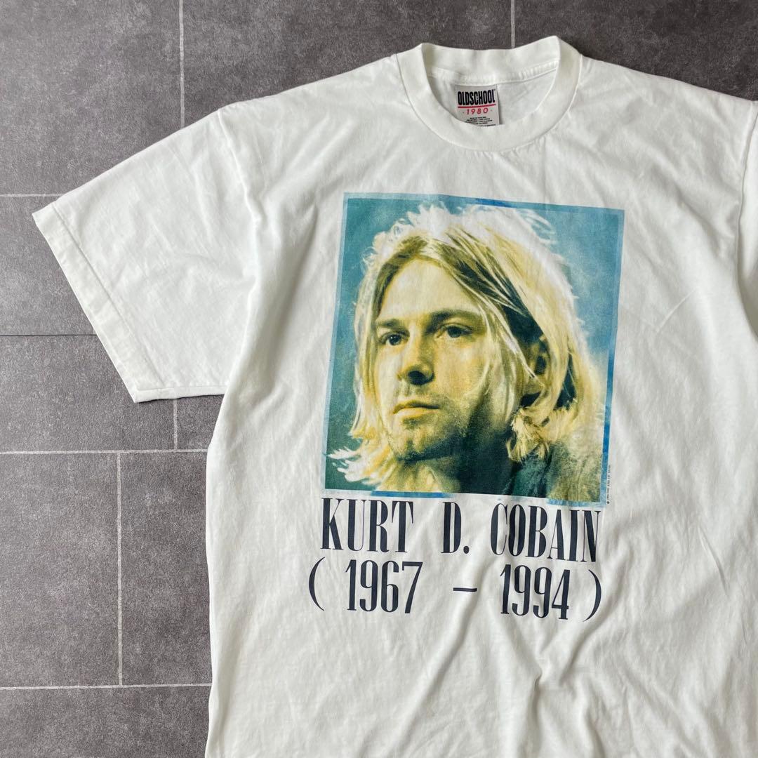 NIRVAN  Cobain カートコバーン 追悼 Tシャツ XL