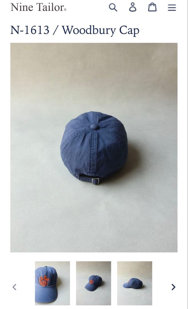 帽子 Nine Tailor. N-1613 / Woodbury Cap