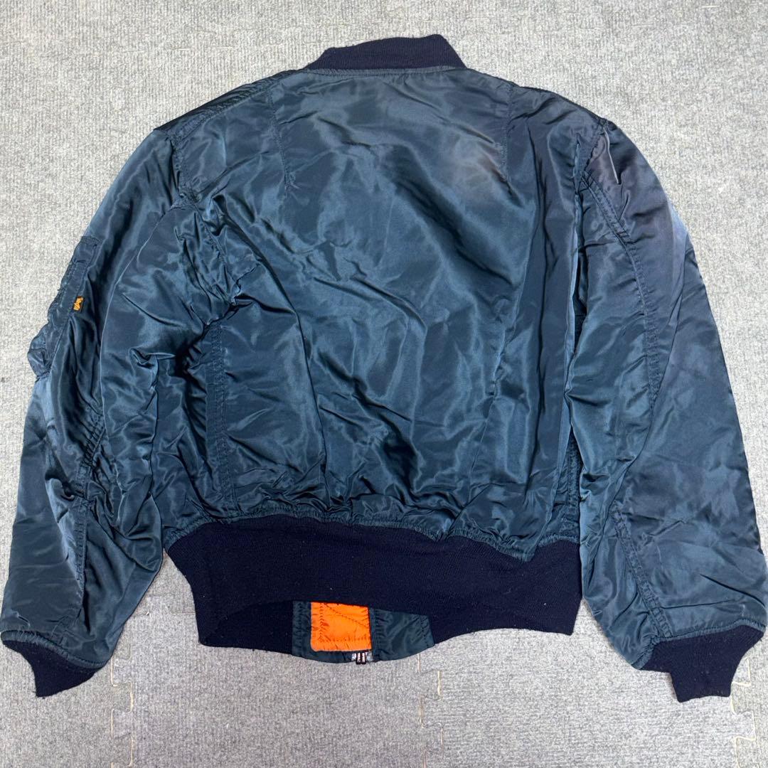【USA製90s】【美品✨️】ALPHA INDUSTRIE ma-1 ダークブル