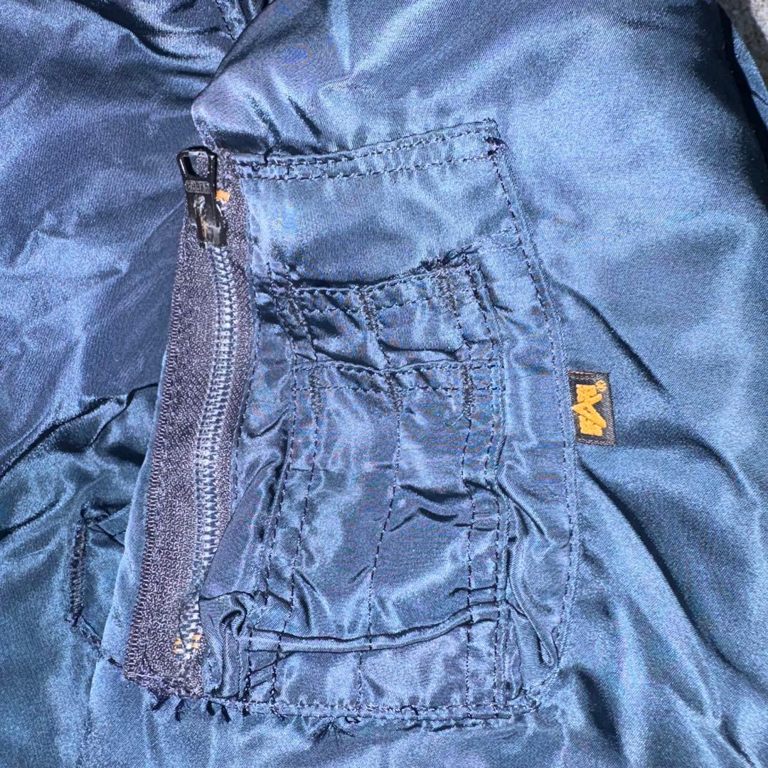 【USA製90s】【美品✨️】ALPHA INDUSTRIE ma-1 ダークブル