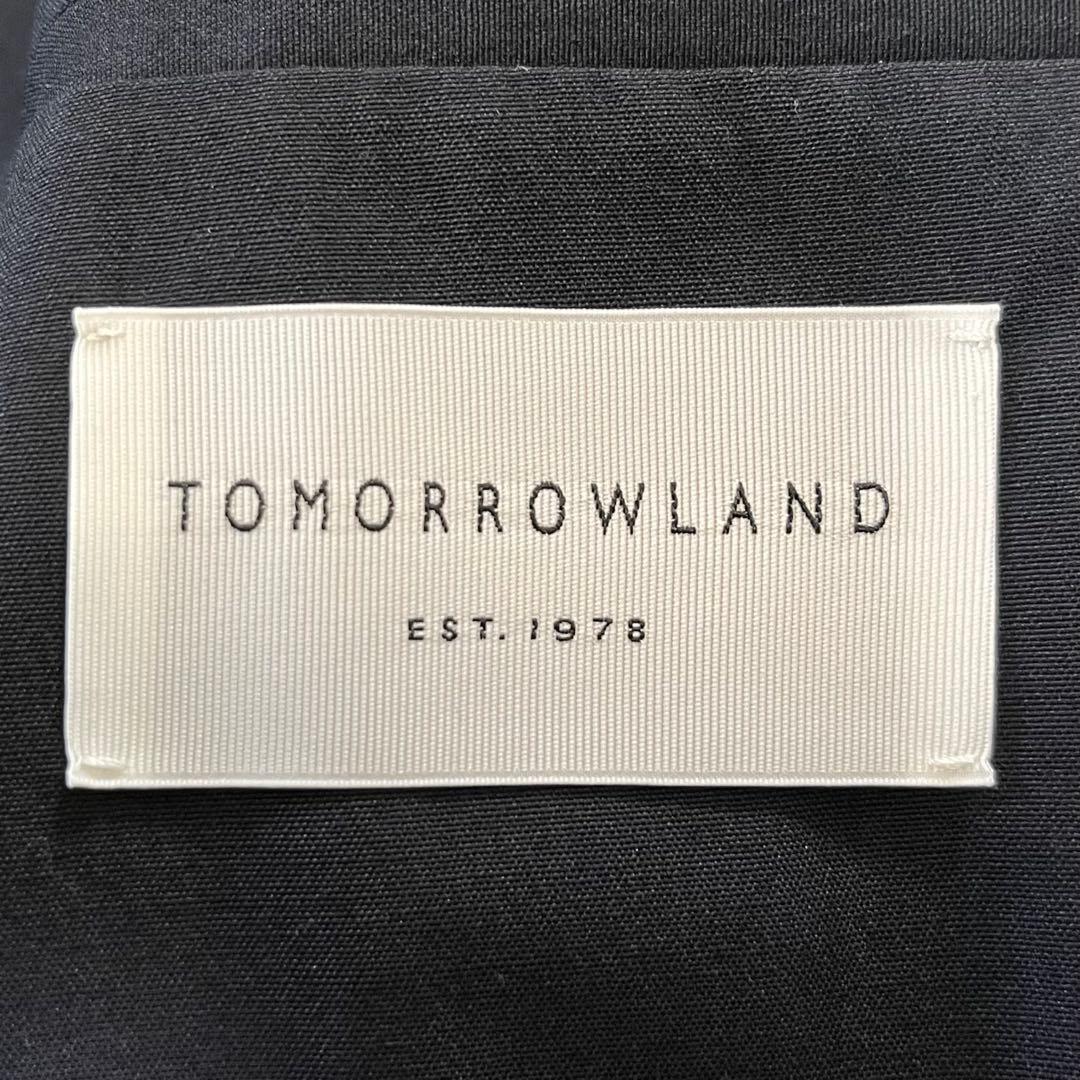 大きめ✨美品✨トゥモローランド　テーラードジャケット　シルク混　ネイビー　L