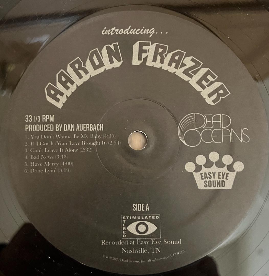 洋楽 LP AaronAaron Frazer introducing...