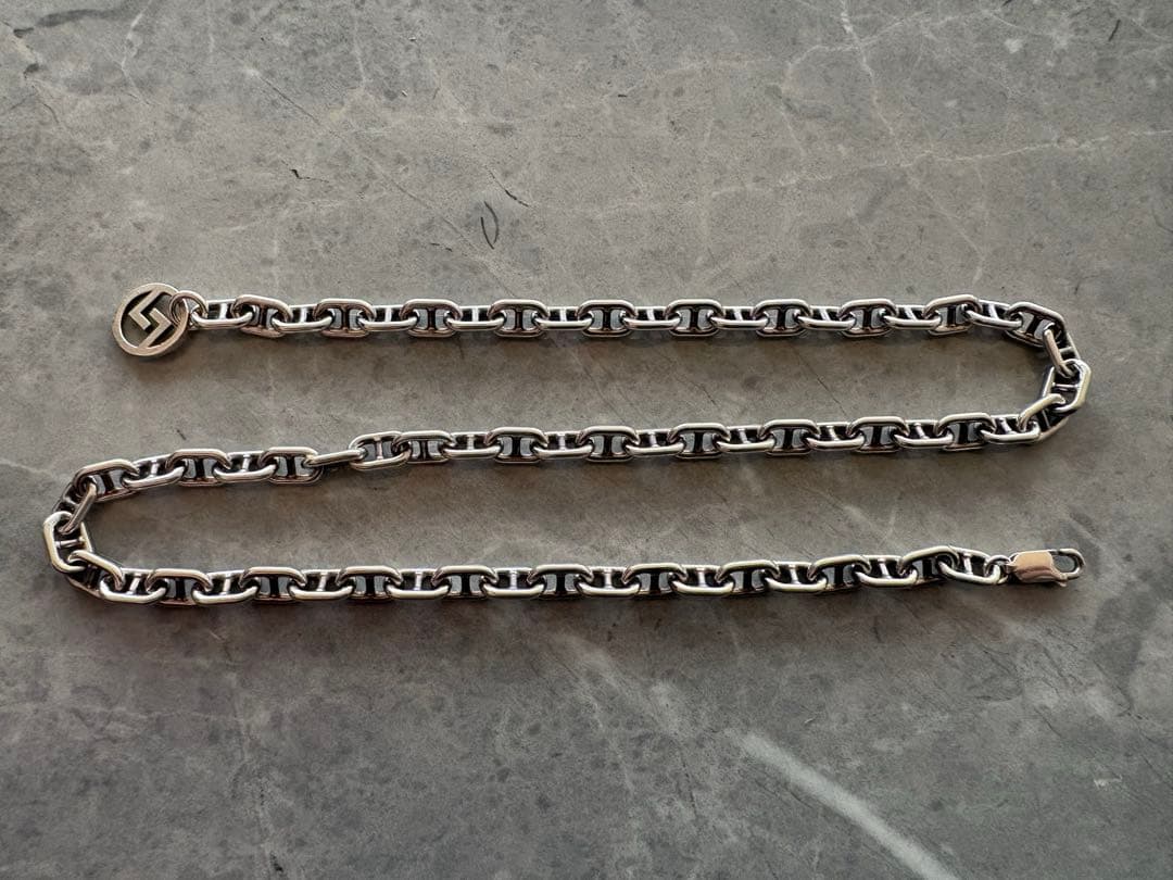 lowbal リセンスネックレス シルバー925 アンカーチェーン 45cm