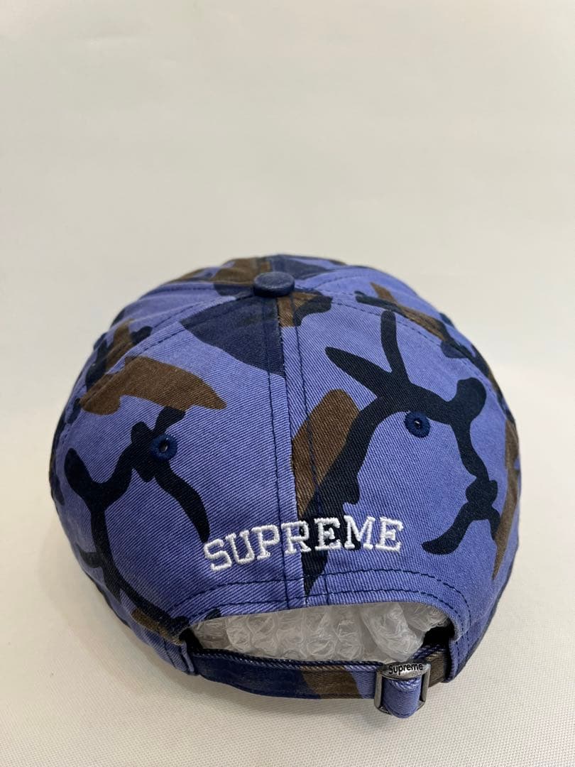 【supreme】ピグメントコート　ミリタリー　Sロゴ キャップ　ブルー