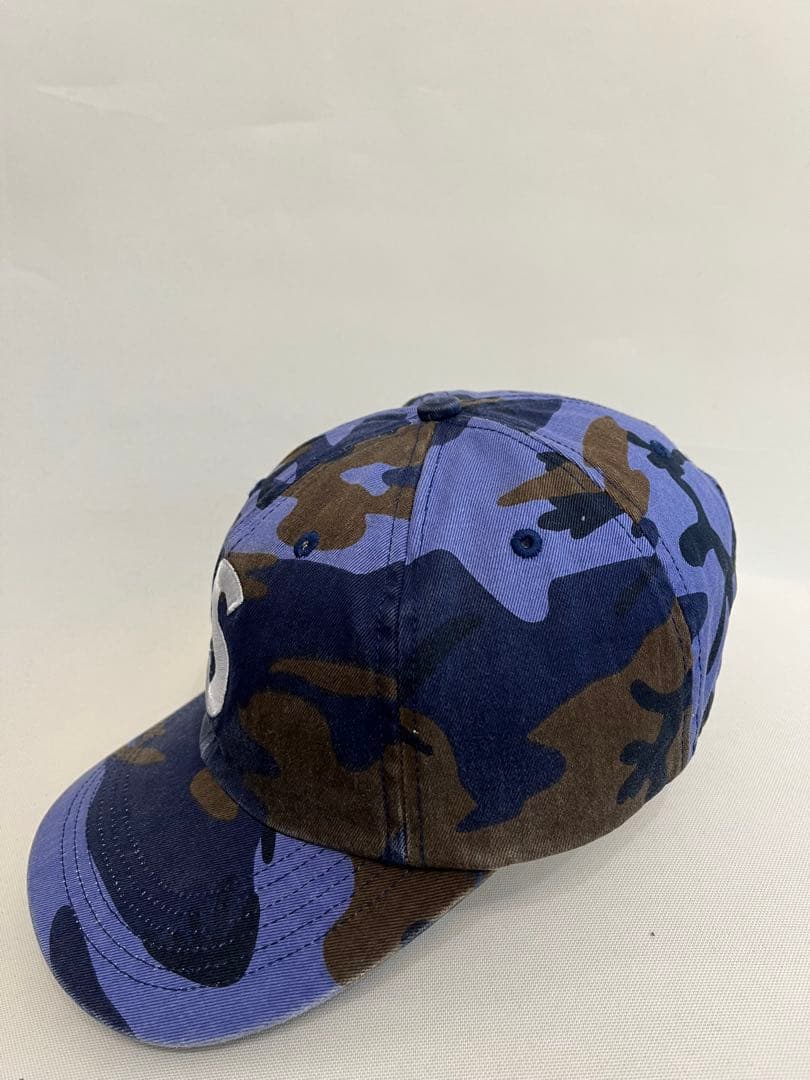 【supreme】ピグメントコート　ミリタリー　Sロゴ キャップ　ブルー