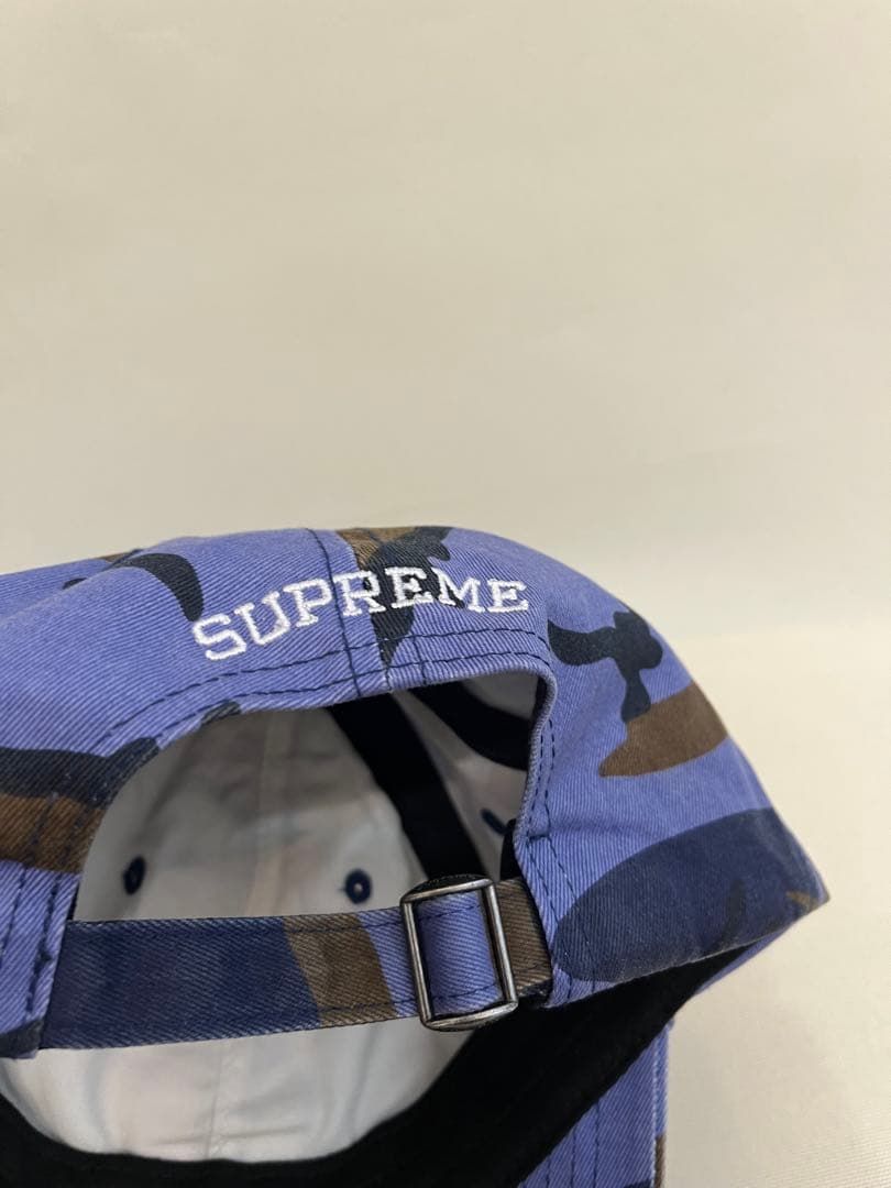【supreme】ピグメントコート　ミリタリー　Sロゴ キャップ　ブルー