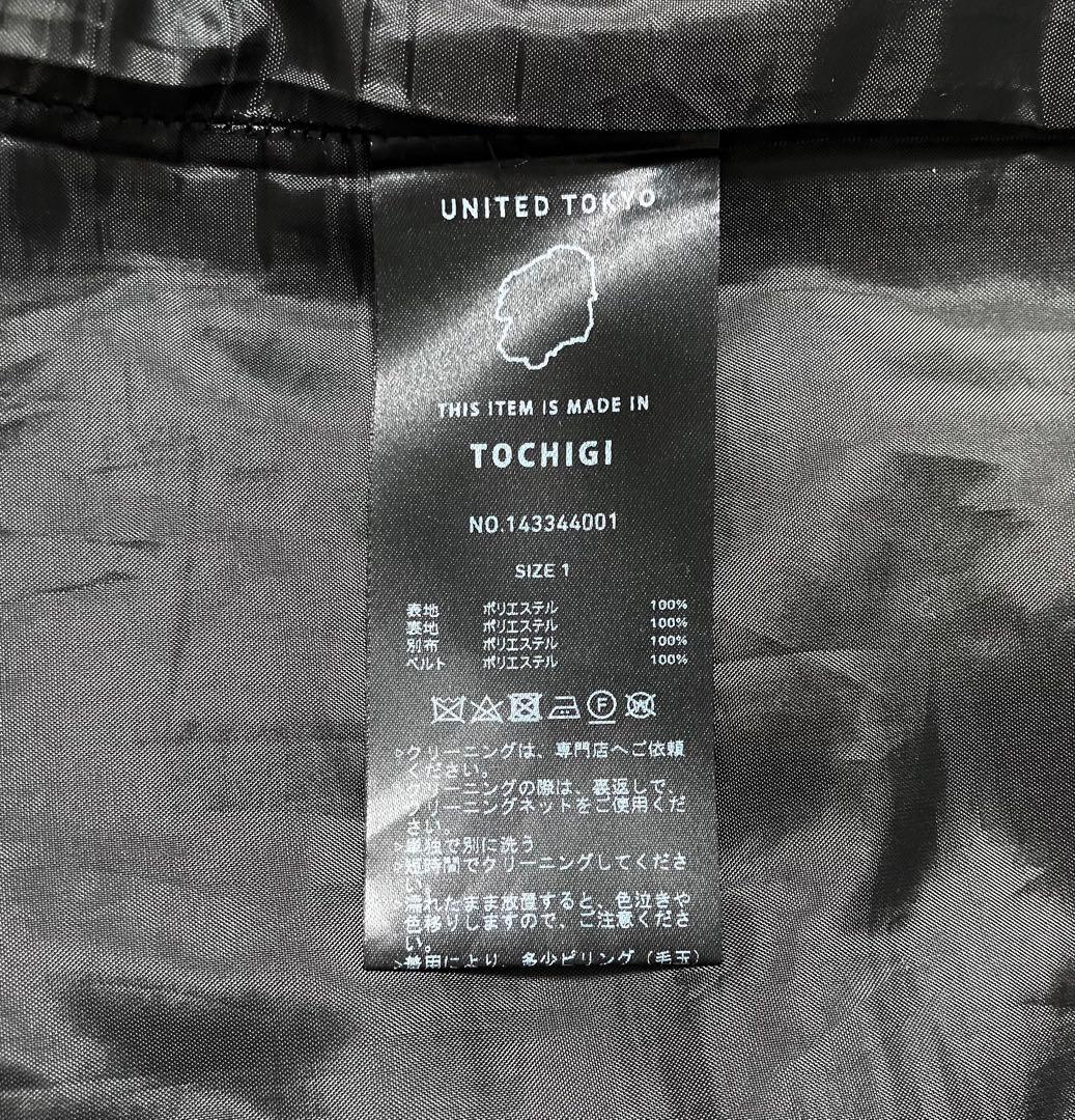 ❤︎人気商品❤︎　UNITED TOKYO　バイカーディテールスカート　ブラック・１