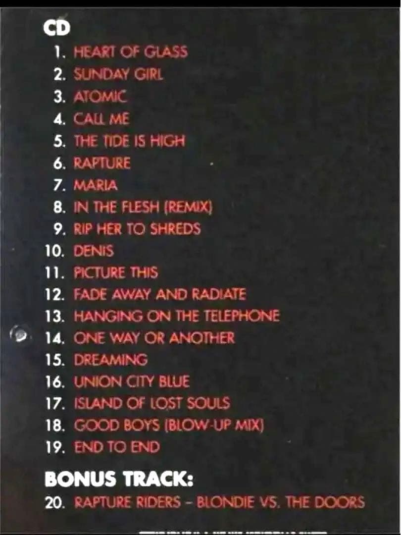 CD＋DVD！Blondie/ブロンディ/Greatest Hits/ 2006