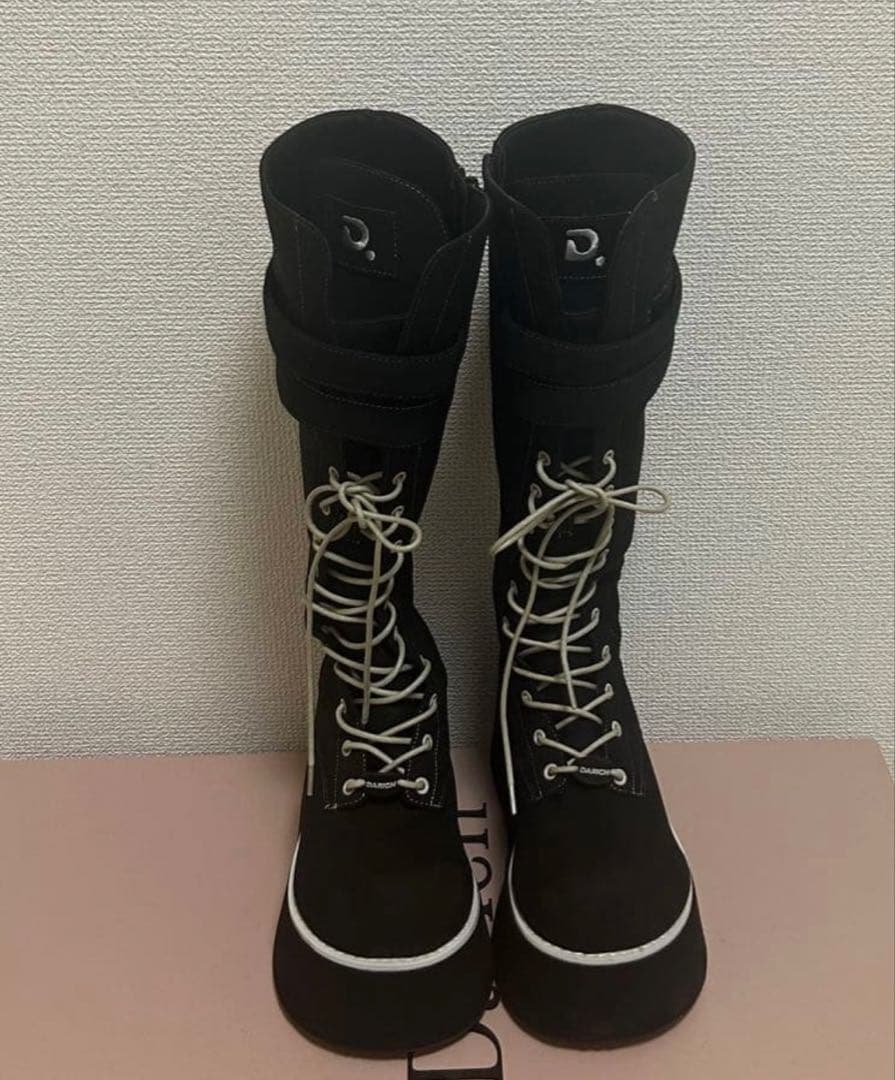 Darich Dロゴボリュームステッチロングブーツ