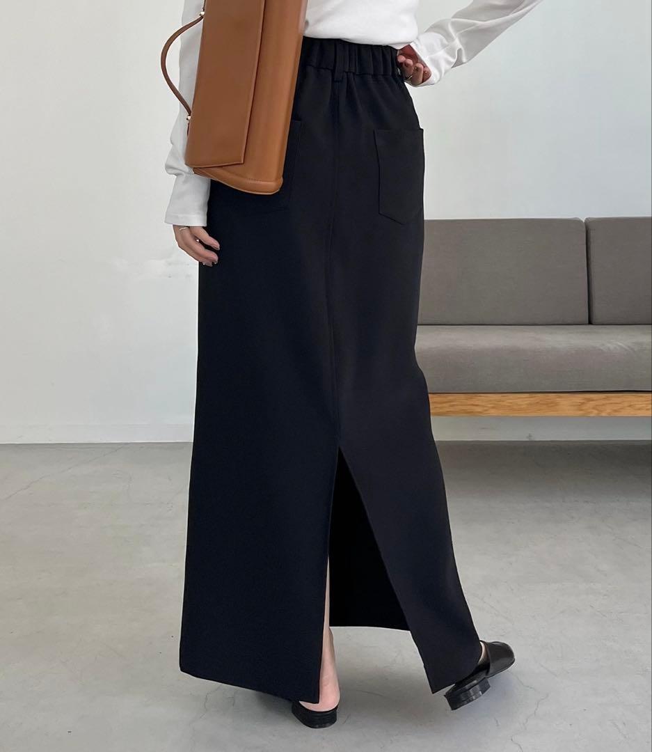 capricieux le'mage マキシIラインスカート　ブラック　38