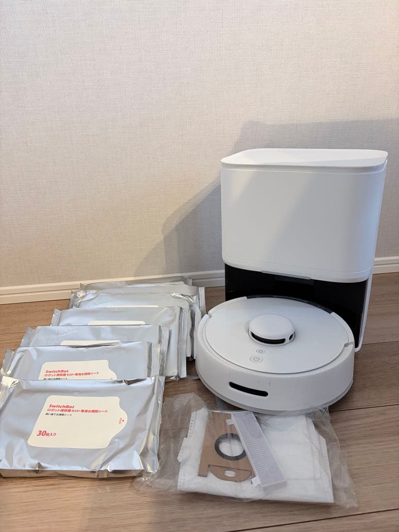 【消耗品大量付】SwitchBot ロボット掃除機 本体 K10+