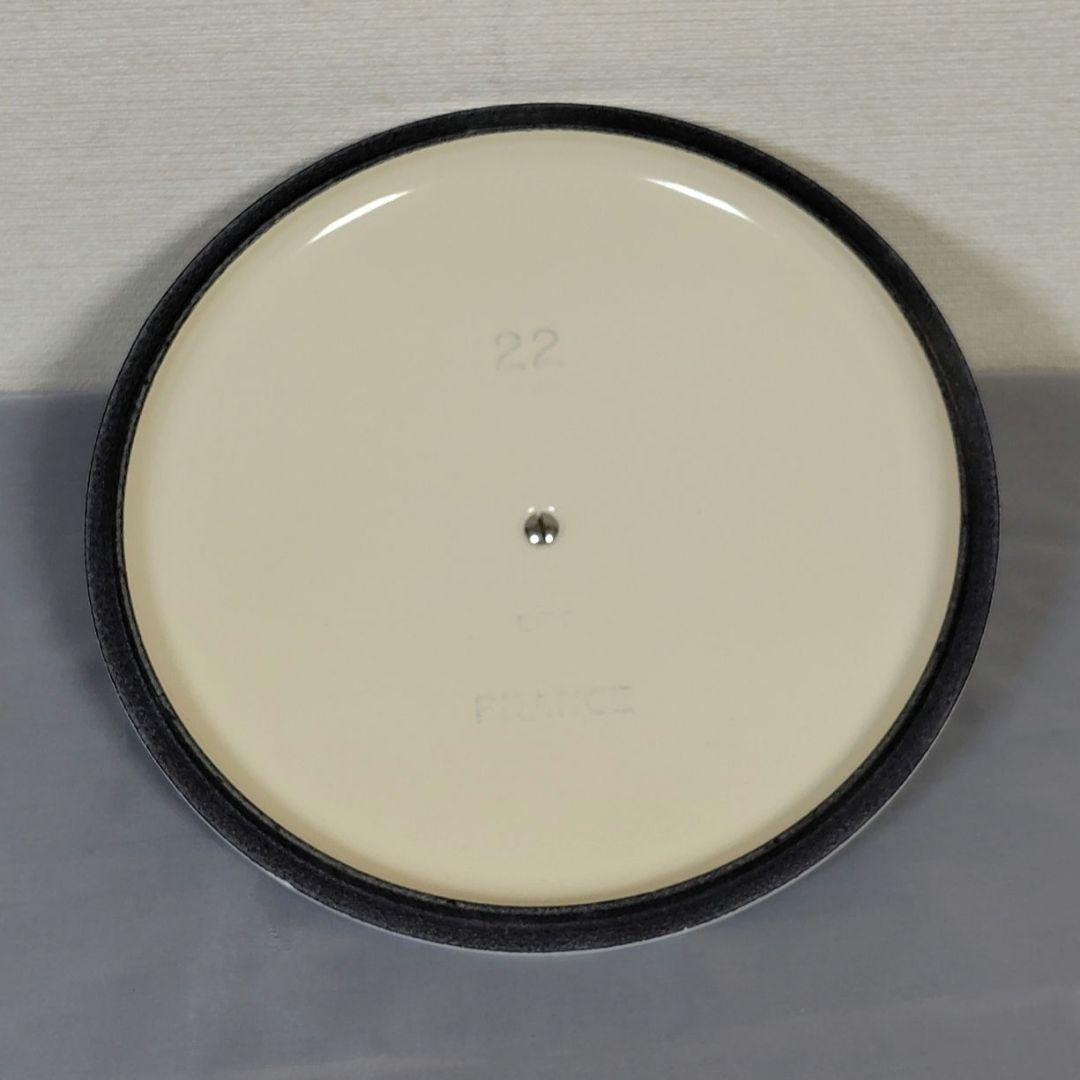 新品未使用 限定品　ル・クルーゼ シグニチャー ココット・ロンド22cmコットン