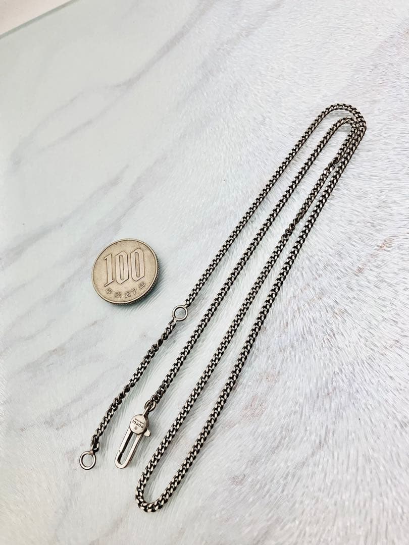 【超美品】GUCCI 喜平チェーン ネックレス クロームメッキ SV925