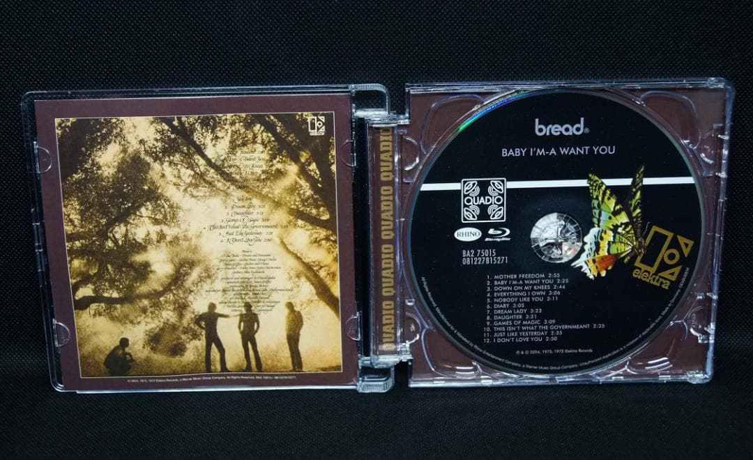 【中古Blu-ray Audio】ブレッド「愛のわかれ道:Quadio」ハイレゾ