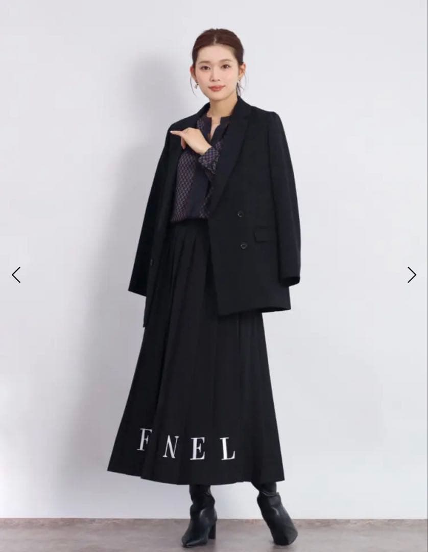 FENNEL プリーツロングスカート 9号
