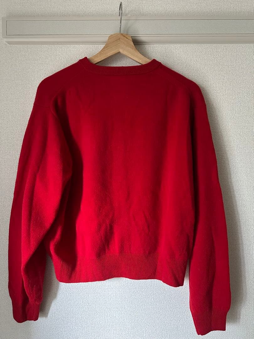 DANTON レッド カーディガン36